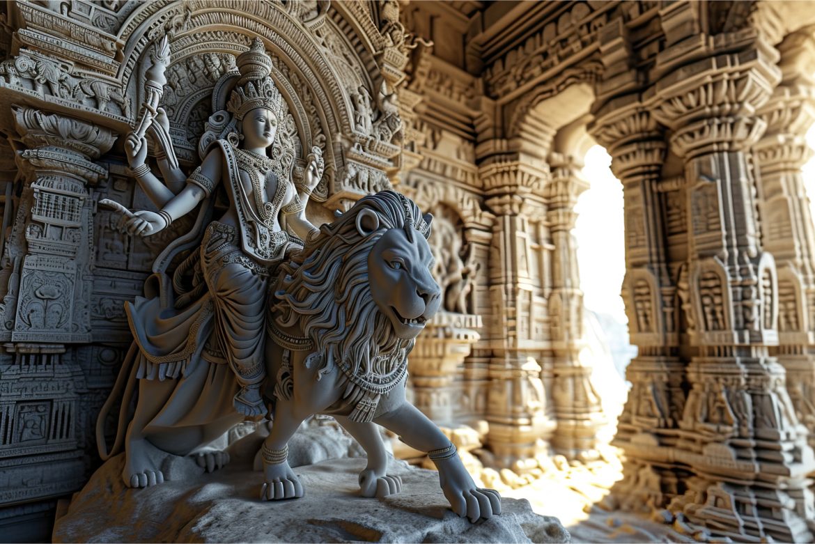 3d-durga-goddess-navratri-celebration